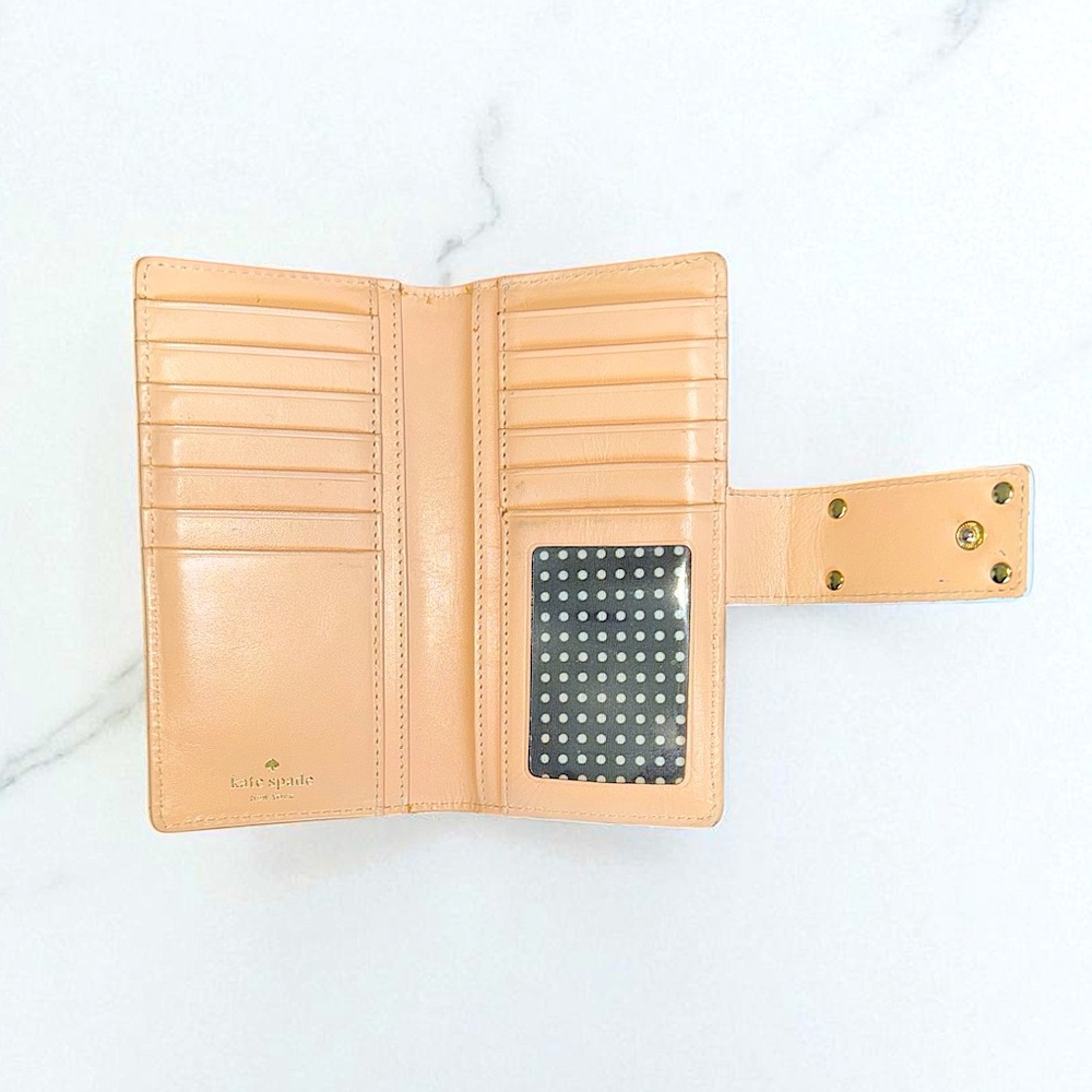 Kate Spade New York Coral Red Wallet GUC! - Picture 3 of 4